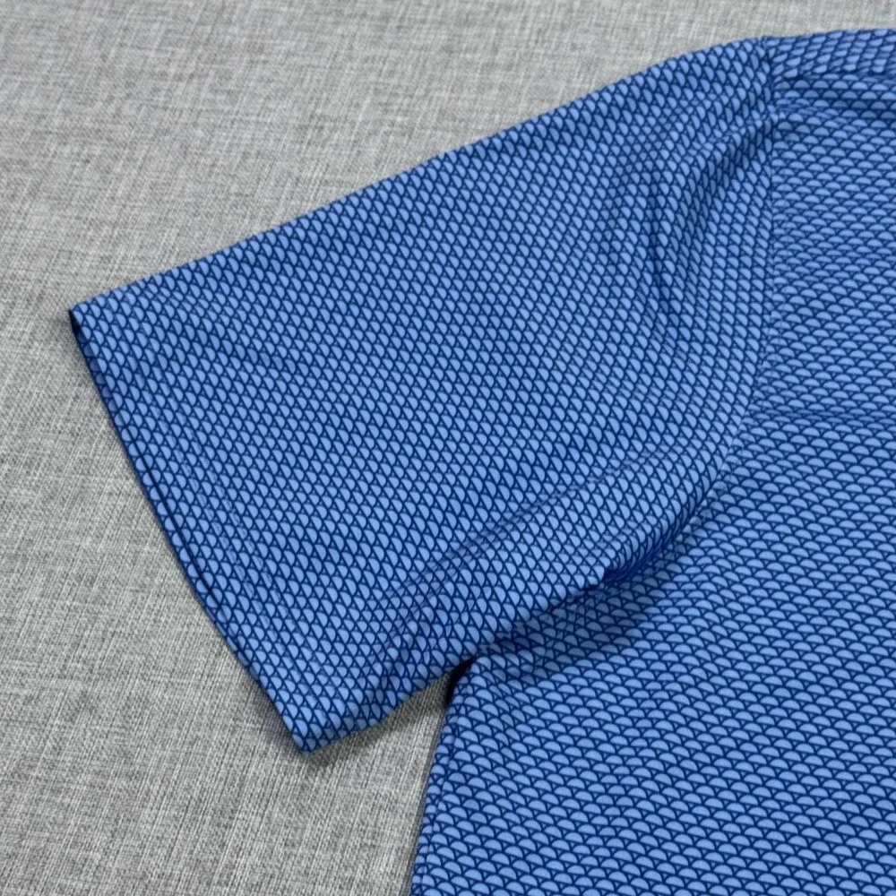 Holderness & Bourne Old Head Golf Polo Shirt Men M Blue Edwards Windsor & Oxford
